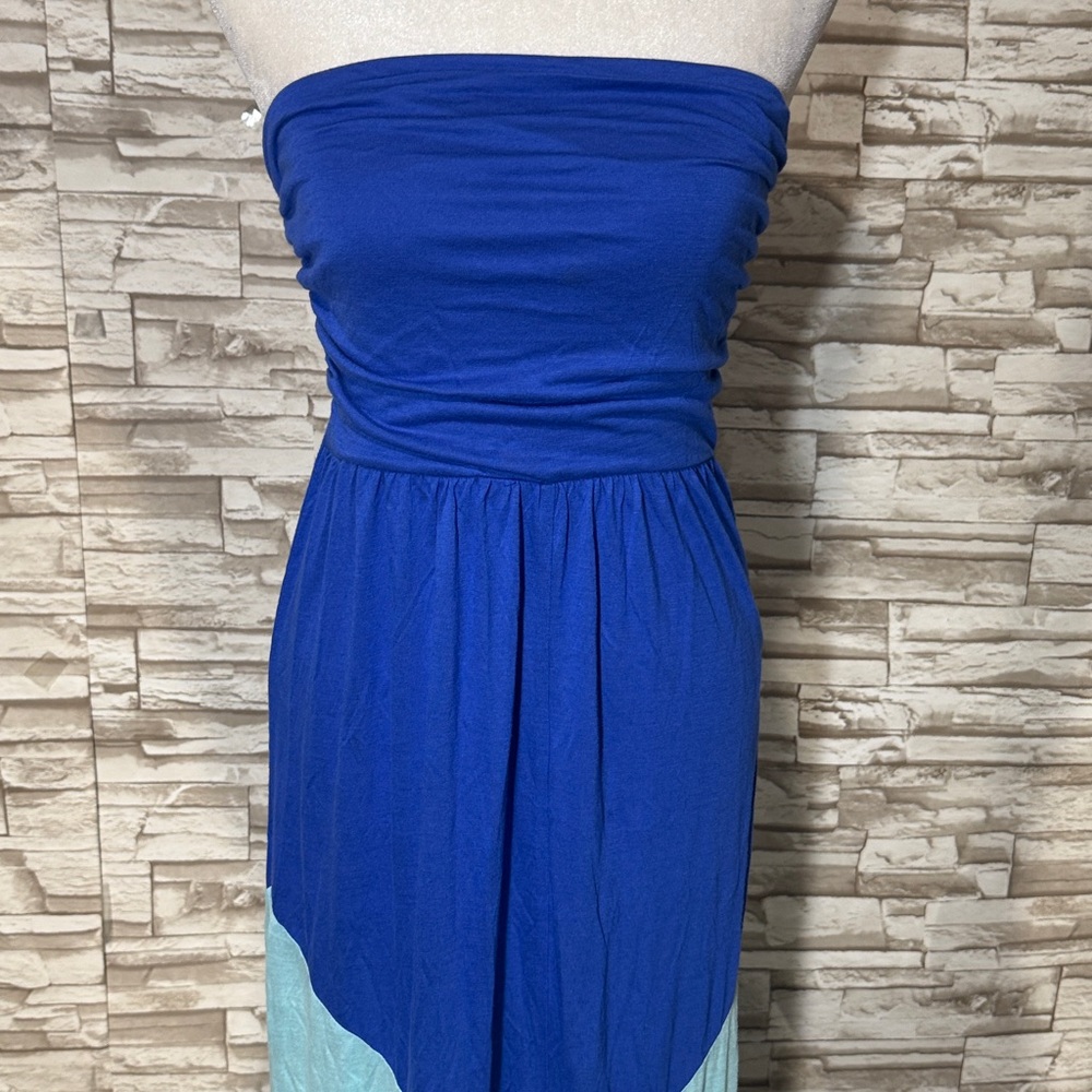 IRIS BASIC Los Angeles Elegant Strapless Blue Max… - image 3